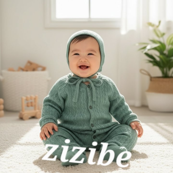Zizibe - Korean Baby Fashion - #babyclothing - Ruby Knit Bodysuit (with Hat) - 6
