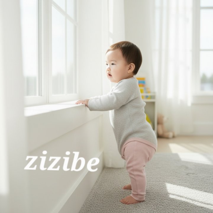Zizibe - Korean Baby Fashion - #babyclothing - Ribbed Bodysuit Pants Set - 10