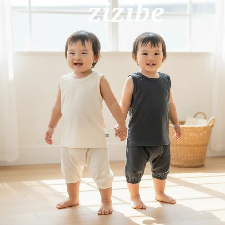 Zizibe - Korean Baby Fashion - #babyclothing - Natural Layered Tee - 2