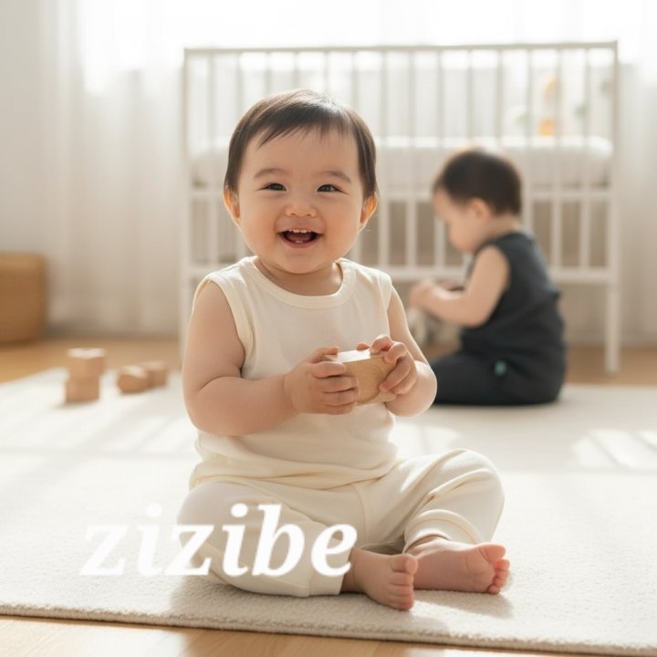 Zizibe - Korean Baby Fashion - #babyfashion - Natural Layered Tee - 3