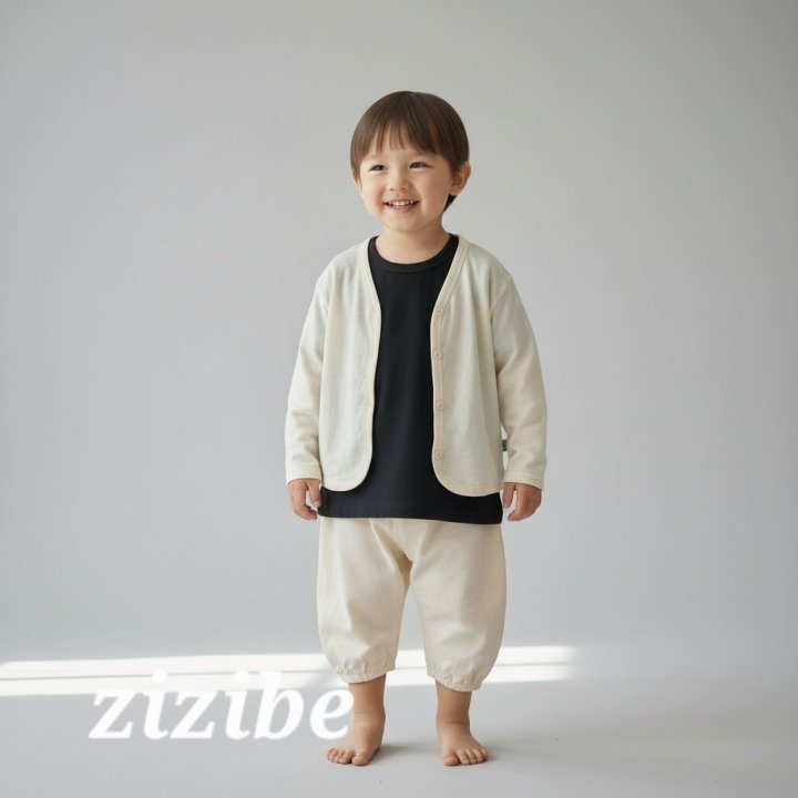 Zizibe - Korean Baby Fashion - #babyfashion - Natural Cardigan