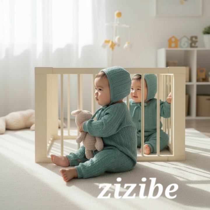 Zizibe - Korean Baby Fashion - #babyfever - Ruby Knit Bodysuit (with Hat) - 8