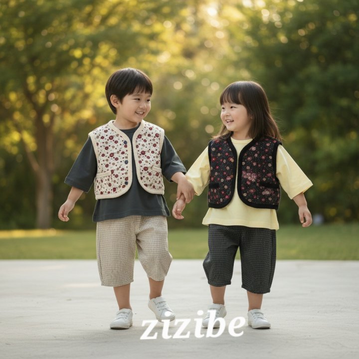 Zizibe - Korean Baby Fashion - #babyfever - Flower Vest