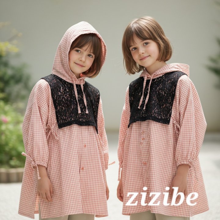 Check One-piece (Lace Bib Not Included) by Zizibe for Baby - view 12