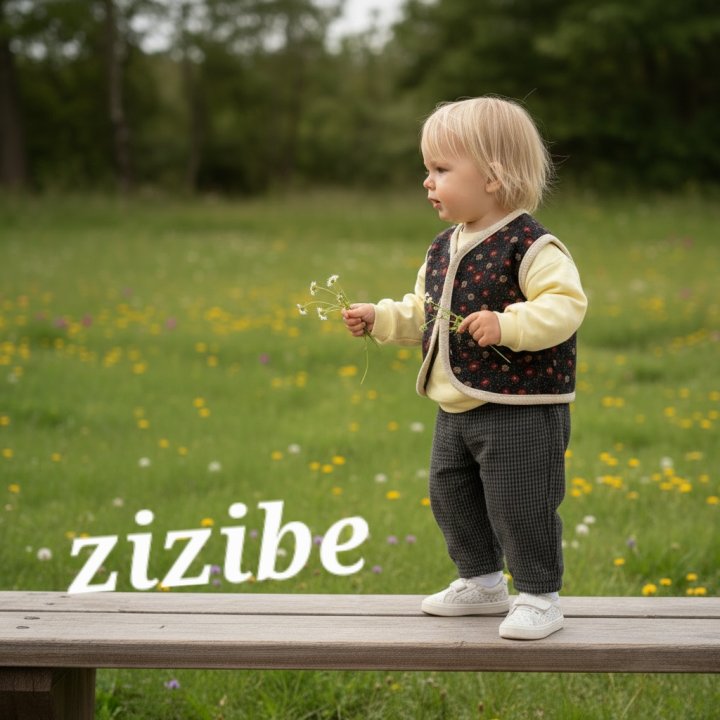 Zizibe - Korean Baby Fashion - #babygirlfashion - Flower Vest - 2