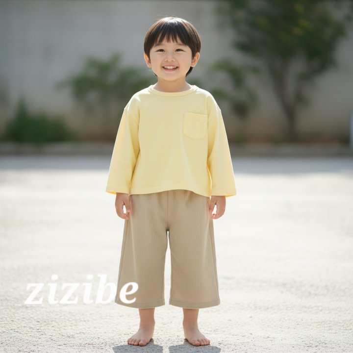 Zizibe - Korean Baby Fashion - #babygirlfashion - Ribbed Wide Pants - 4