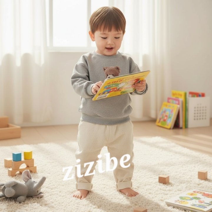Zizibe - Korean Baby Fashion - #babylifestyle - Bear Sweatshirt - 7