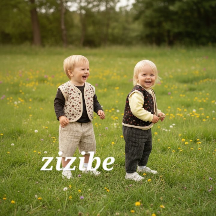 Zizibe - Korean Baby Fashion - #babylifestyle - Flower Vest - 3