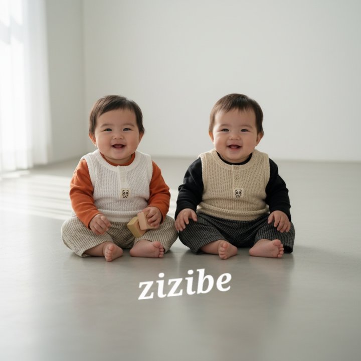 Zizibe - Korean Baby Fashion - #babyoninstagram - Chrome Panda Vest - 10