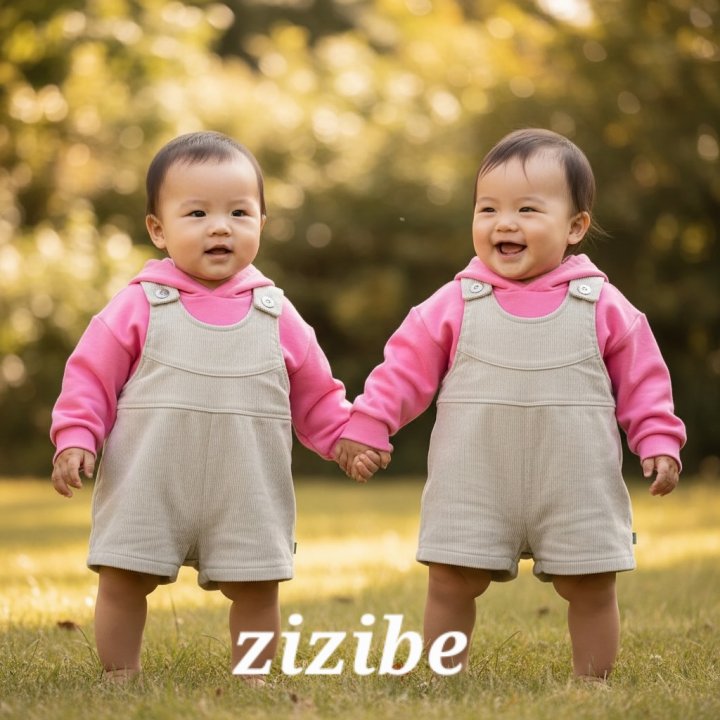 Zizibe - Korean Baby Fashion - #babyoninstagram - Woven Suspender Shorts