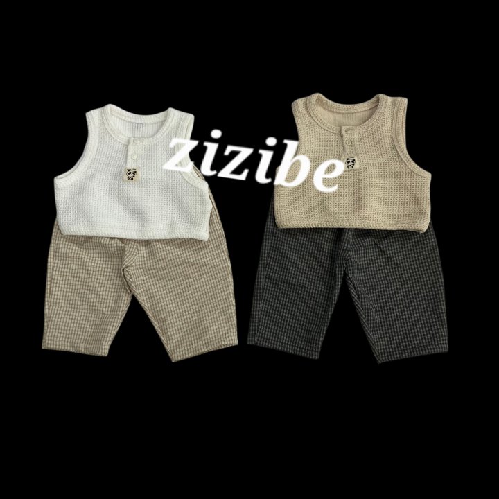 Zizibe - Korean Baby Fashion - #babywear - Check Baggy Pants - 11