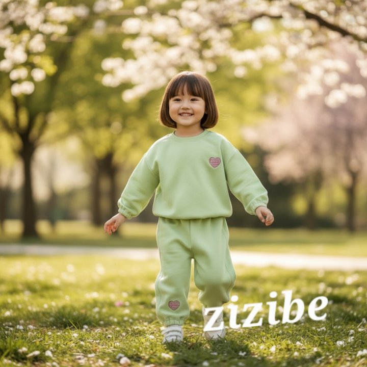 Zizibe - Korean Baby Fashion - #babywear - Heart Top Bottom Set - 6