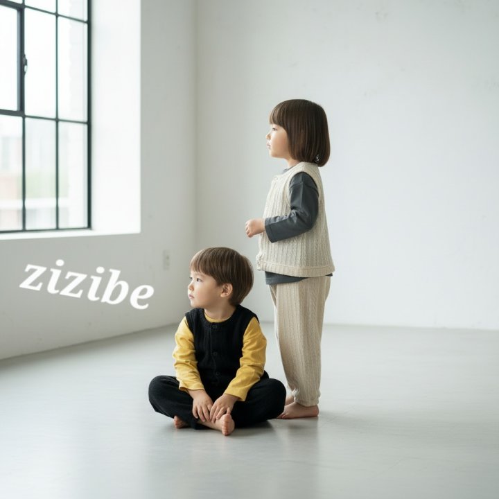 Zizibe - Korean Baby Fashion - #onlinebabyboutique - Ruby Knit Vest - 3