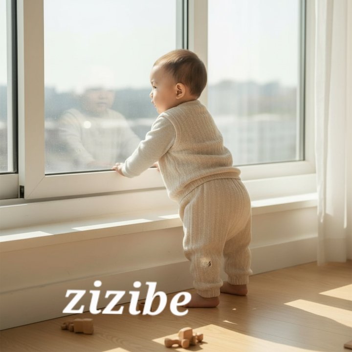 Zizibe - Korean Baby Fashion - #onlinebabyboutique - Ruby Knit Jogger Pants - 2