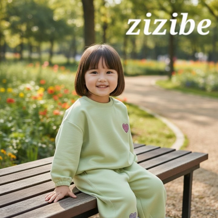 Zizibe - Korean Baby Fashion - #onlinebabyboutique - Heart Top Bottom Set - 7