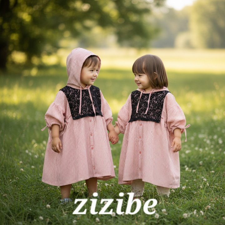 Check One-piece (Lace Bib Not Included) by Zizibe for Baby - view 5