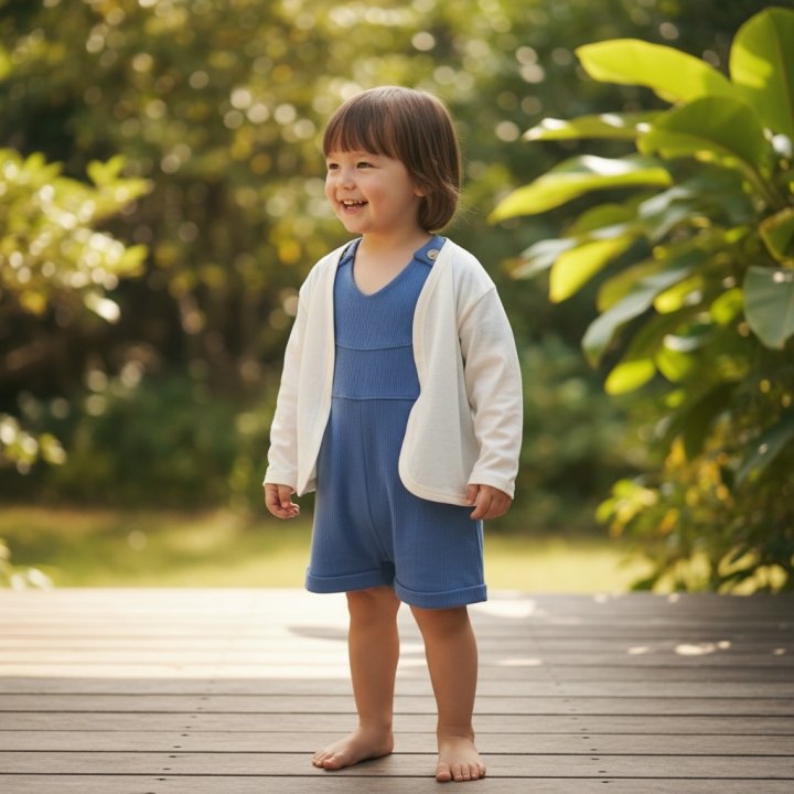 Zizibe - Korean Baby Fashion - #onlinebabyshop - Woven Suspender Shorts - 7