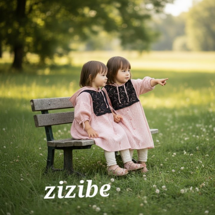 Check One-piece (Lace Bib Not Included) by Zizibe for Baby - view 6