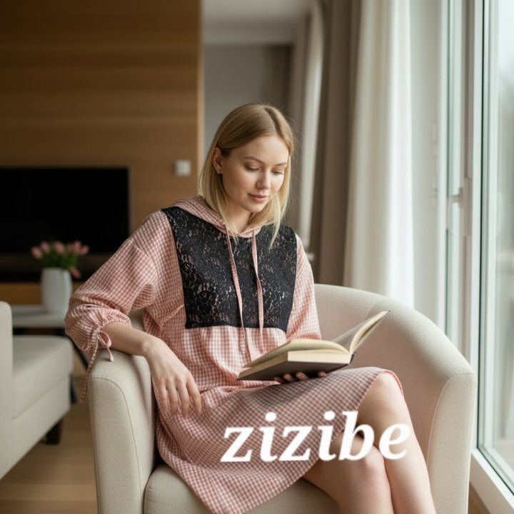 Mom Check Midi One-piece (Lace Bib Not Included) by Zizibe for Mom + child - view 1