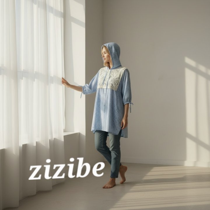 Mom Check Midi One-piece (Lace Bib Not Included) by Zizibe for Mom + child - view 10