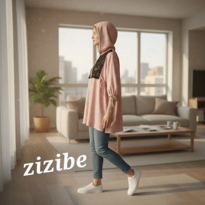 Mom Check Midi One-piece (Lace Bib Not Included) by Zizibe for Mom + child - view 4