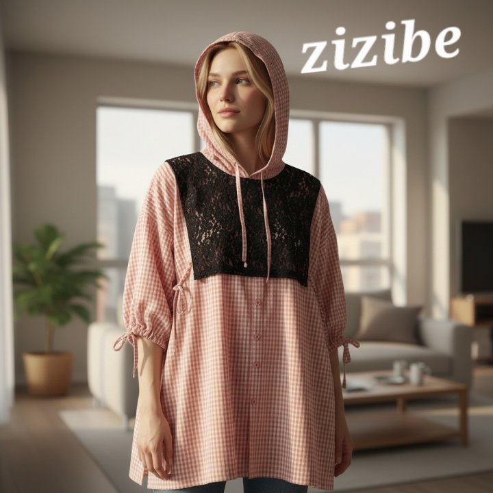 Mom Check Midi One-piece (Lace Bib Not Included) by Zizibe for Mom + child - view 6