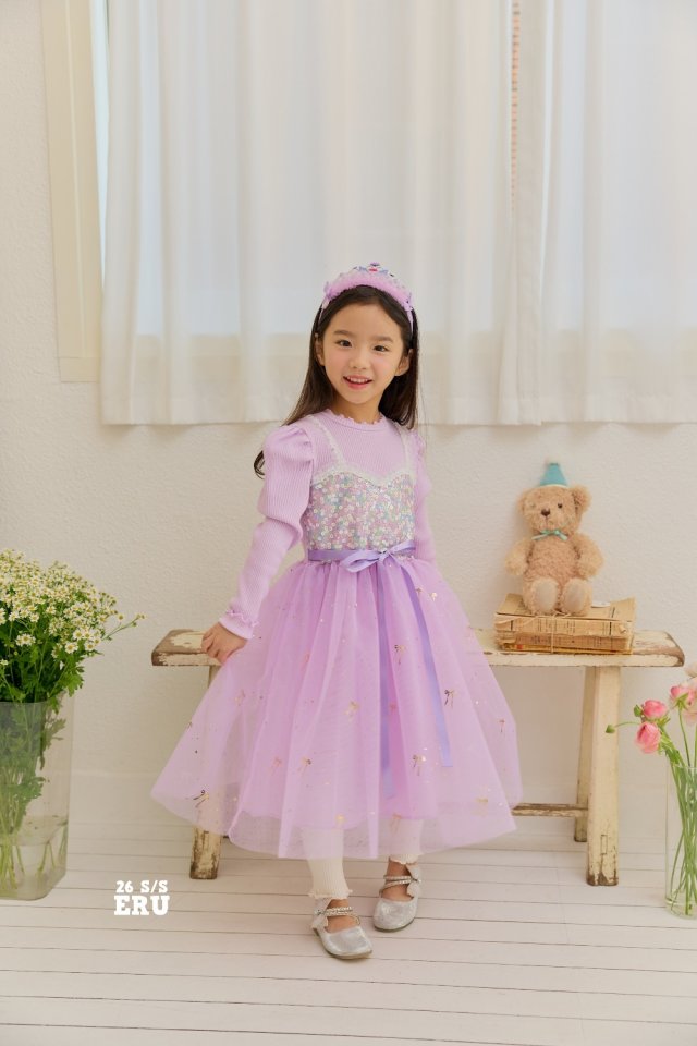 e.ru - Korean Children Fashion - #childofig - Sha Ribbon One-piece - 2