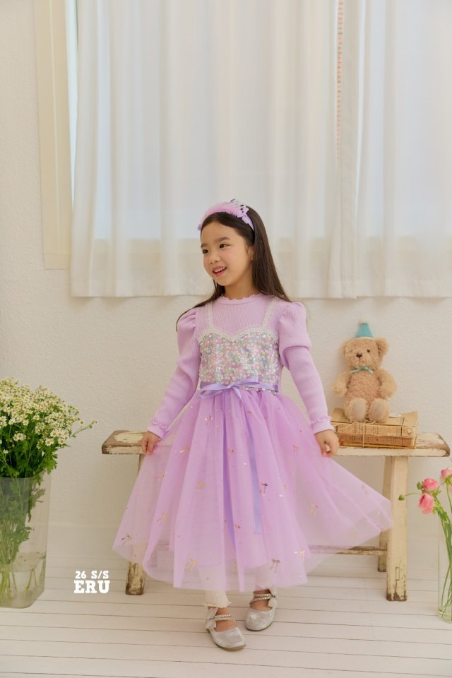 e.ru - Korean Children Fashion - #childrensboutique - Sha Ribbon One-piece - 3