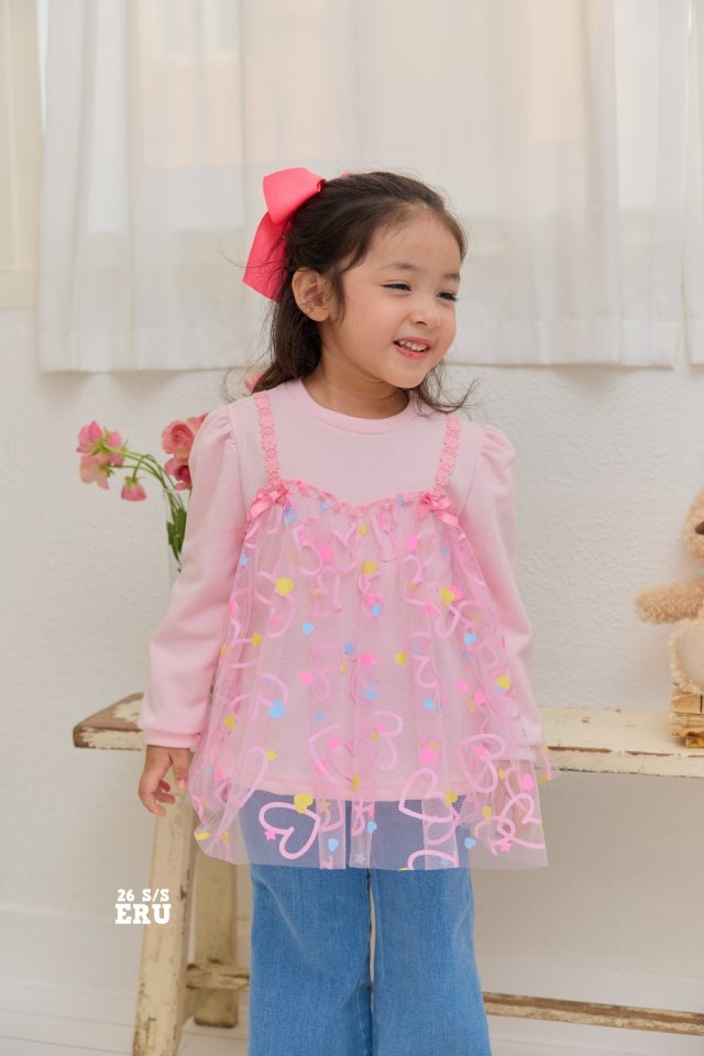 e.ru - Korean Children Fashion - #toddlerclothing - Sha Heart Tee - 3