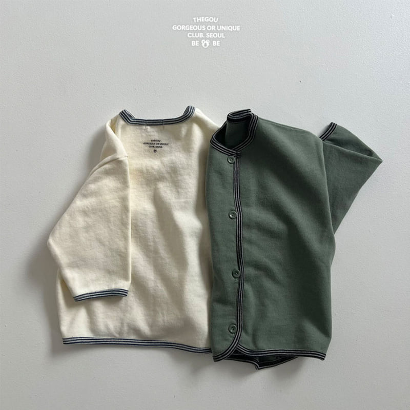 go;u - Korean Baby Fashion - #babyboutiqueclothing - Bebe Line Cardigan