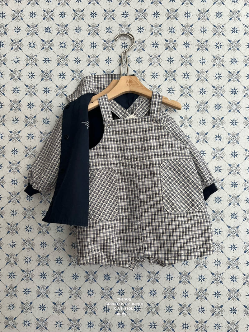 go;u - Korean Baby Fashion - #babyboutiqueclothing - Bebe Patterned Suspender Pants - 4