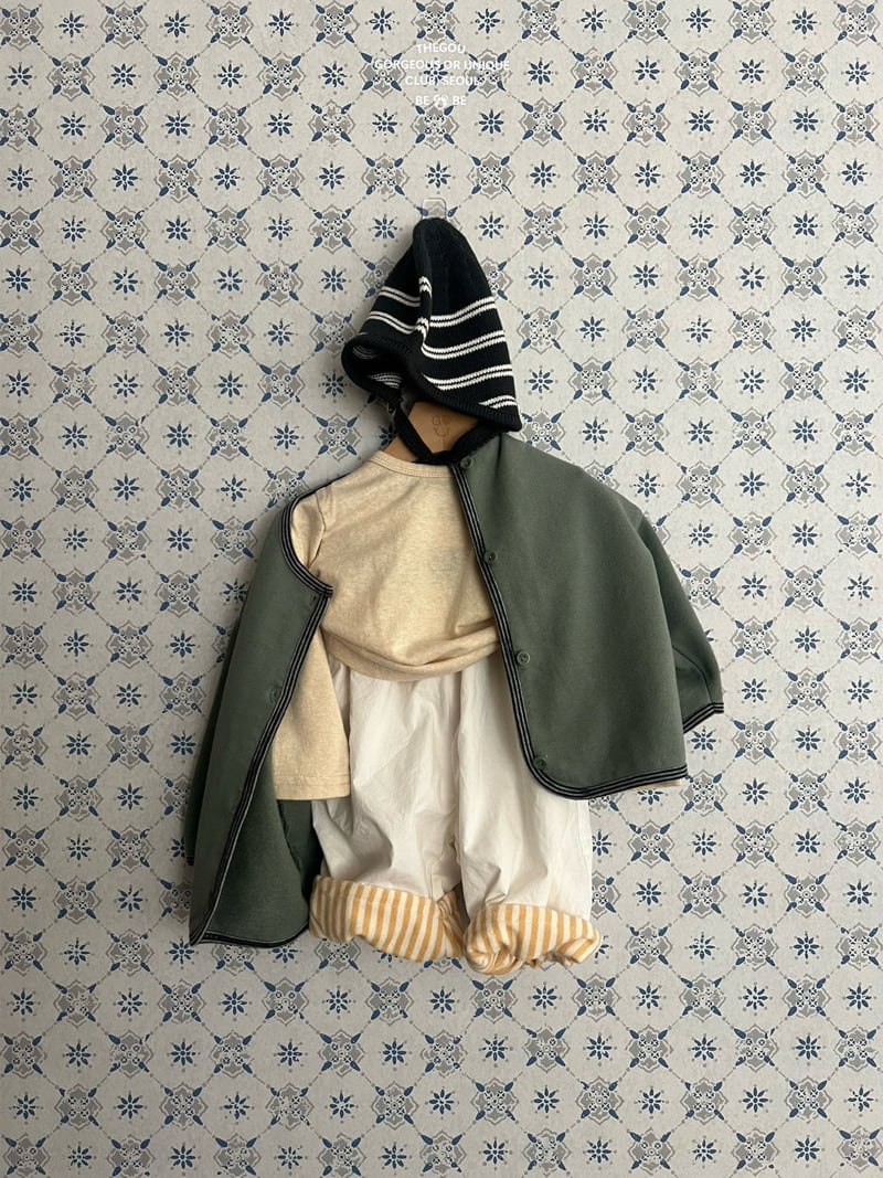 go;u - Korean Baby Fashion - #babyfashion - Bebe Line Cardigan - 3
