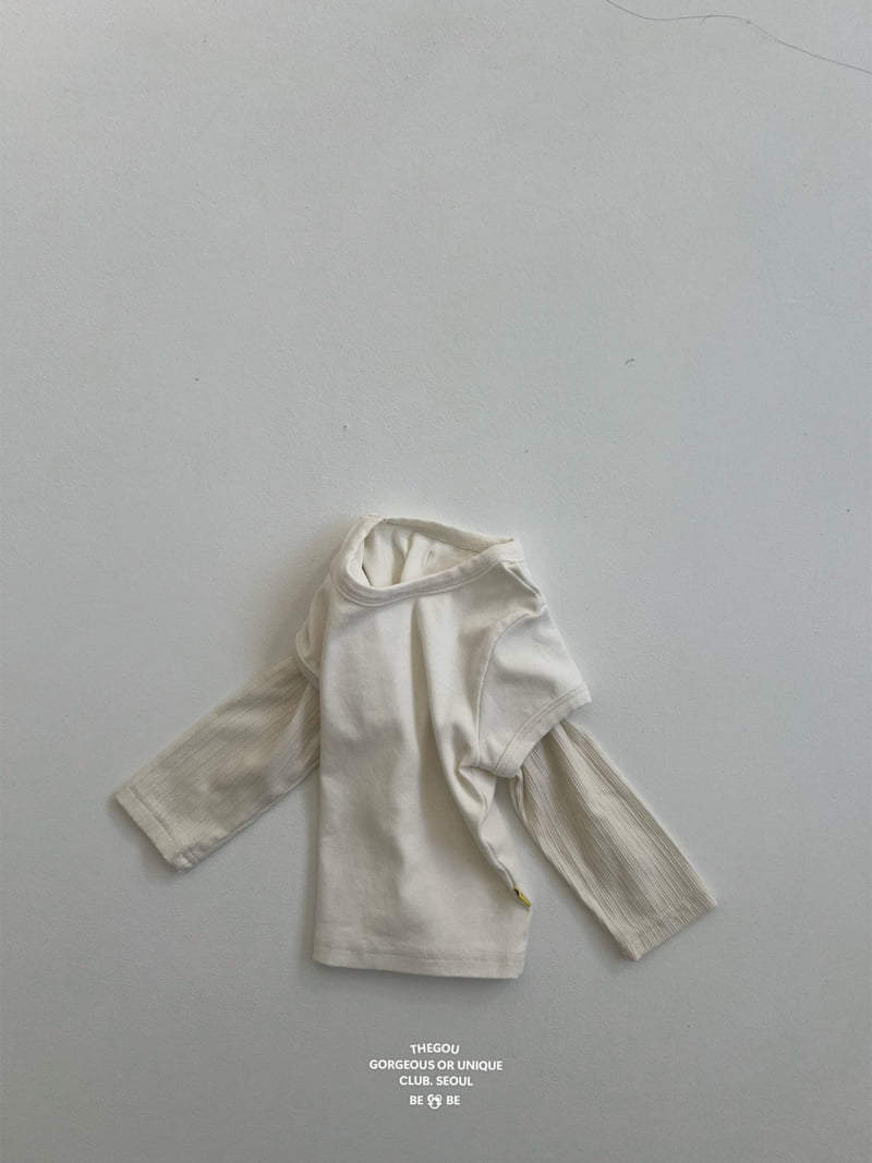 go;u - Korean Baby Fashion - #babyfashion - Bebe Layered Tee - 10