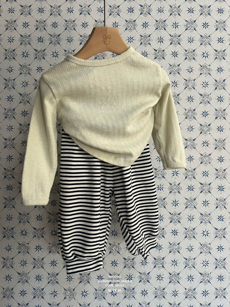 go;u - Korean Baby Fashion - #babyclothing - Bebe Croffle Pants - 4