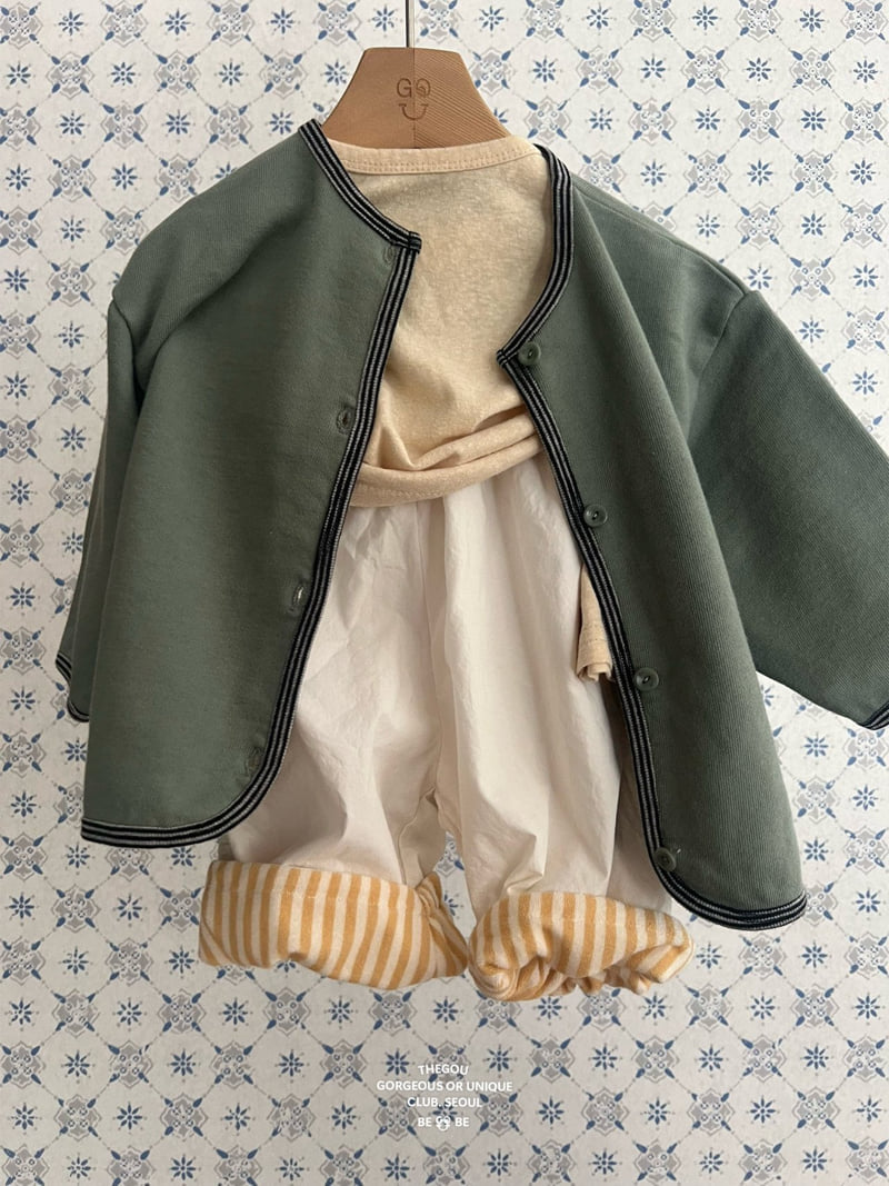 go;u - Korean Baby Fashion - #babygirlfashion - Bebe Line Cardigan - 5