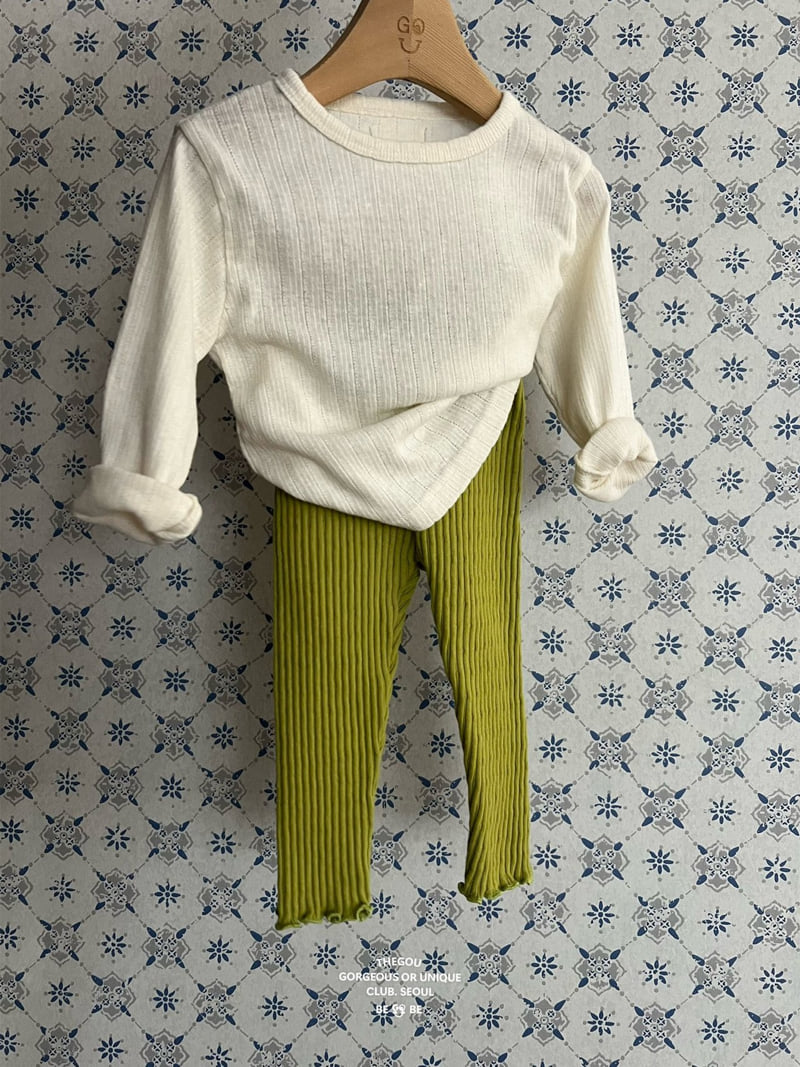 go;u - Korean Baby Fashion - #babygirlfashion - Bebe Jacquard Leggings - 3