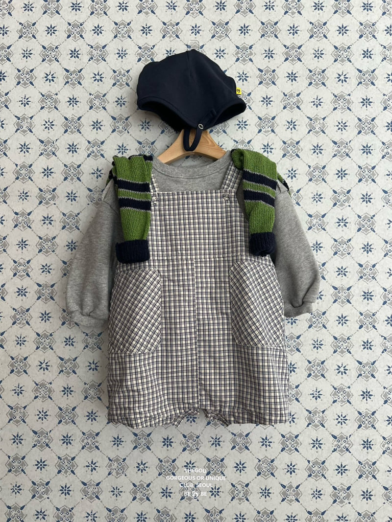 go;u - Korean Baby Fashion - #babylifestyle - Bebe Patterned Suspender Pants - 8