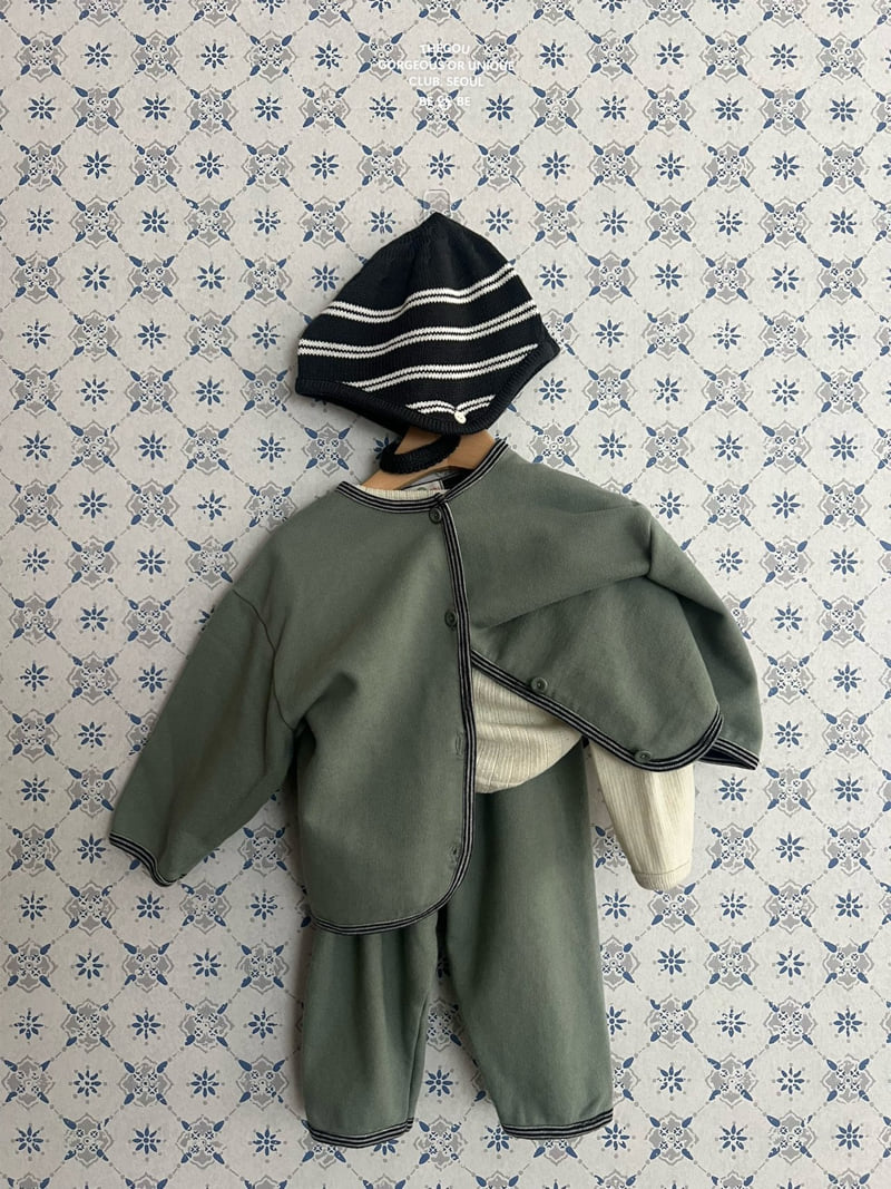 go;u - Korean Baby Fashion - #babylifestyle - Bebe Line Cardigan - 6