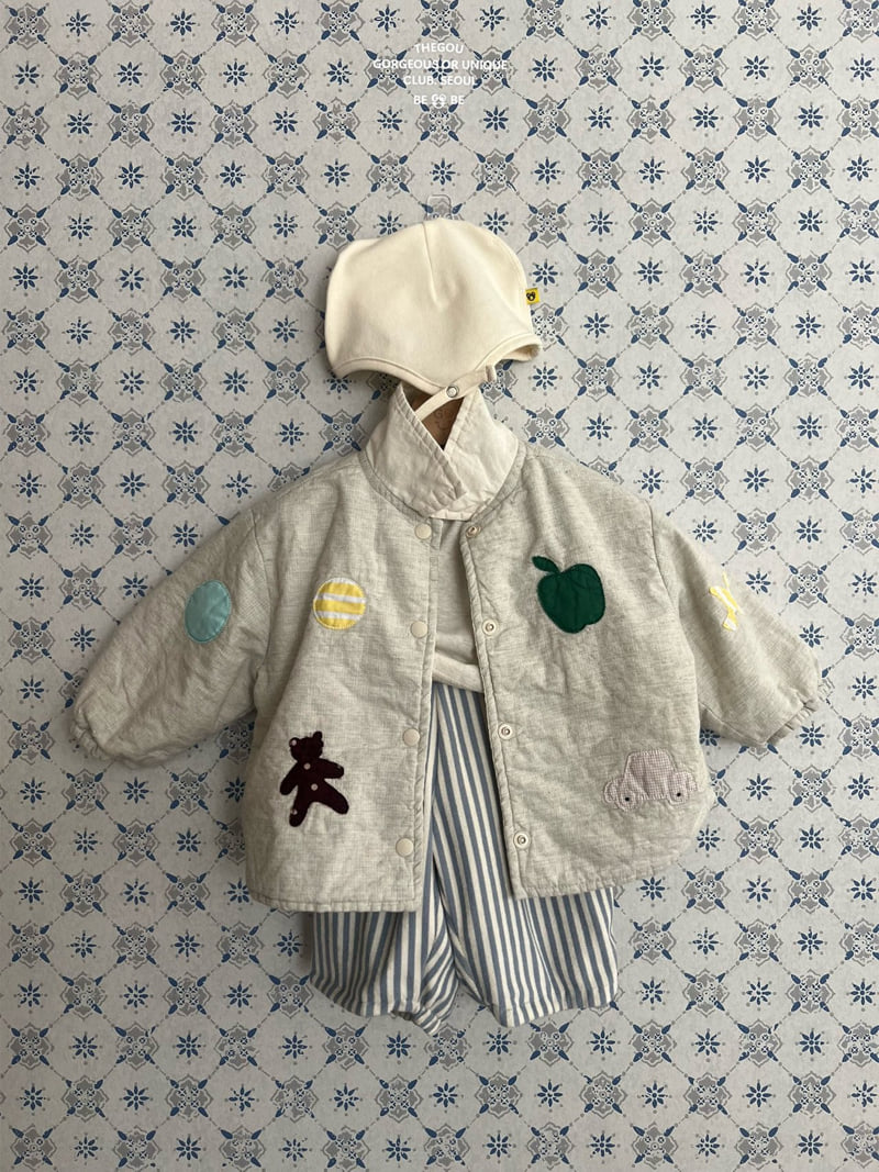 go;u - Korean Baby Fashion - #babylifestyle - Bebe Cute Patch Jumper - 3