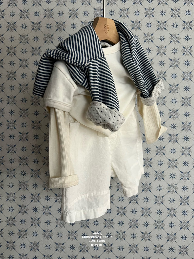 go;u - Korean Baby Fashion - #babyoninstagram - Bebe Stripe Dot Cardigan - 8