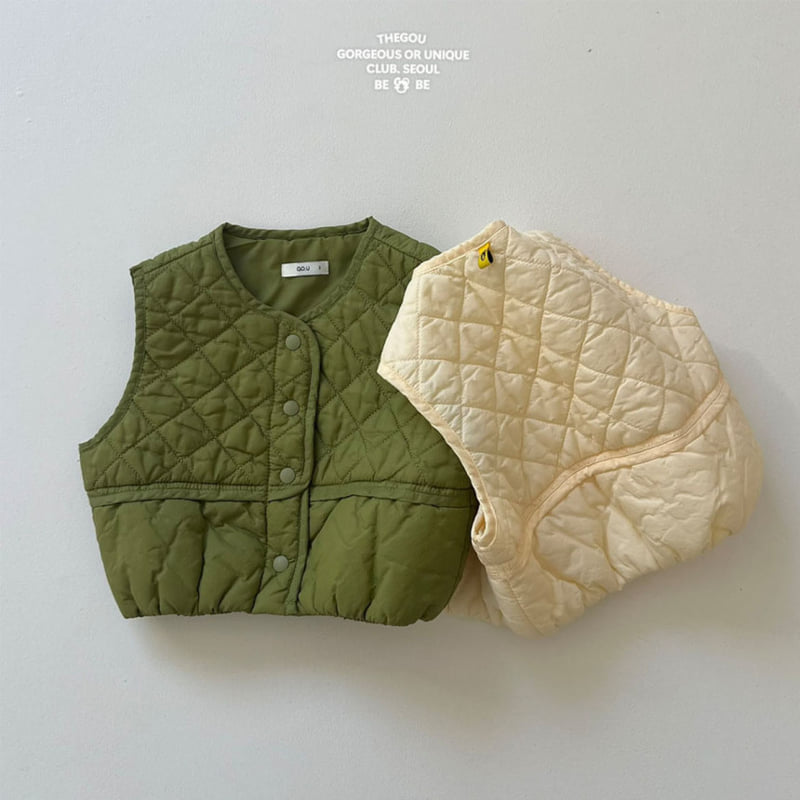 go;u - Korean Baby Fashion - #babyootd - Bebe Divide Vest