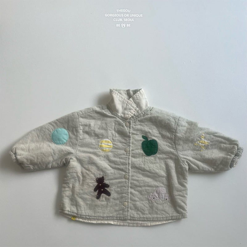 go;u - Korean Baby Fashion - #babyootd - Bebe Cute Patch Jumper - 5
