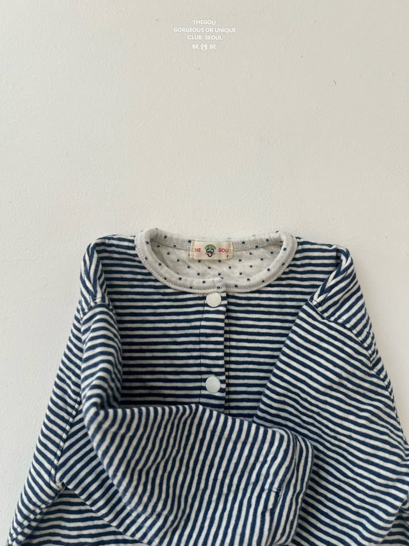 go;u - Korean Baby Fashion - #babyoutfit - Bebe Stripe Dot Cardigan - 10