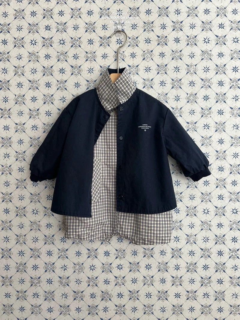 go;u - Korean Baby Fashion - #babyoutfit - Bebe Pattern Jacket - 6