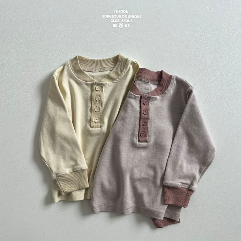 go;u - Korean Baby Fashion - #babyoutfit - Bebe Tone Tone Tee