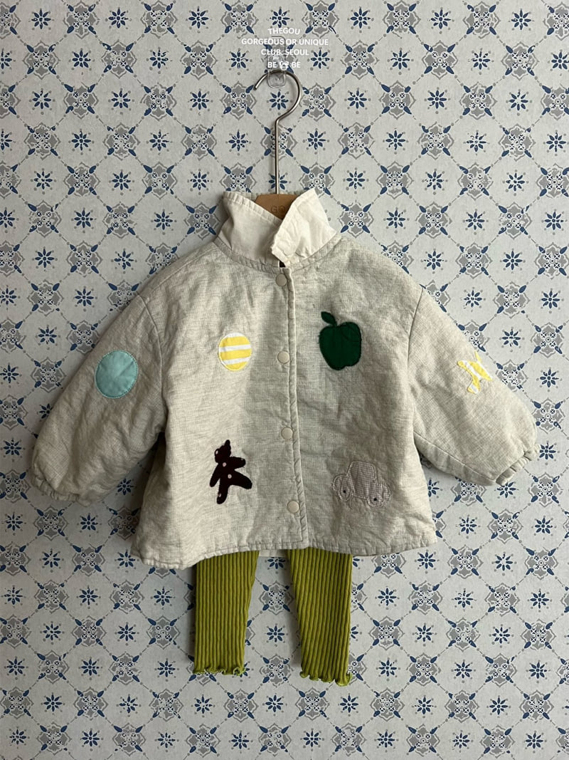 go;u - Korean Baby Fashion - #babyoutfit - Bebe Jacquard Leggings - 8