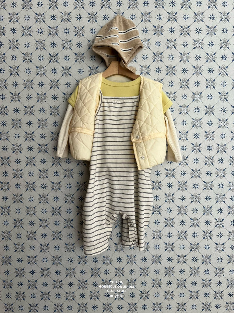 go;u - Korean Baby Fashion - #babywear - Bebe Stripe Overalls - 6