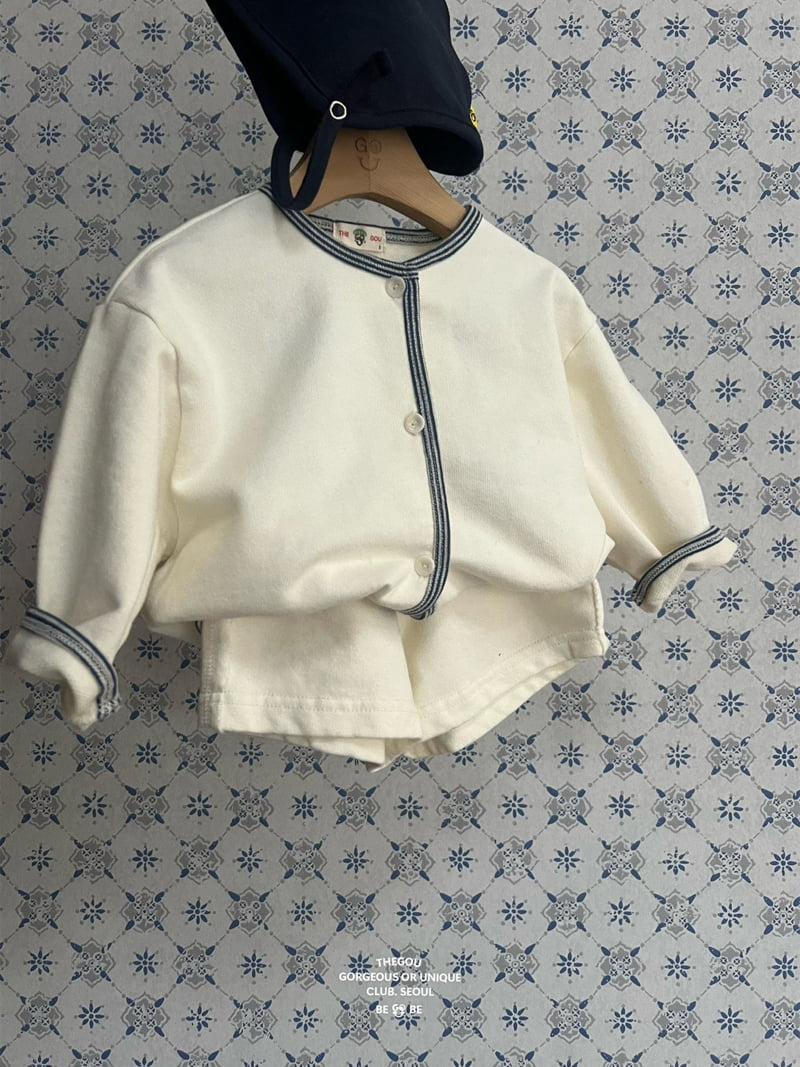 go;u - Korean Baby Fashion - #onlinebabyboutique - Bebe Line Cardigan - 12