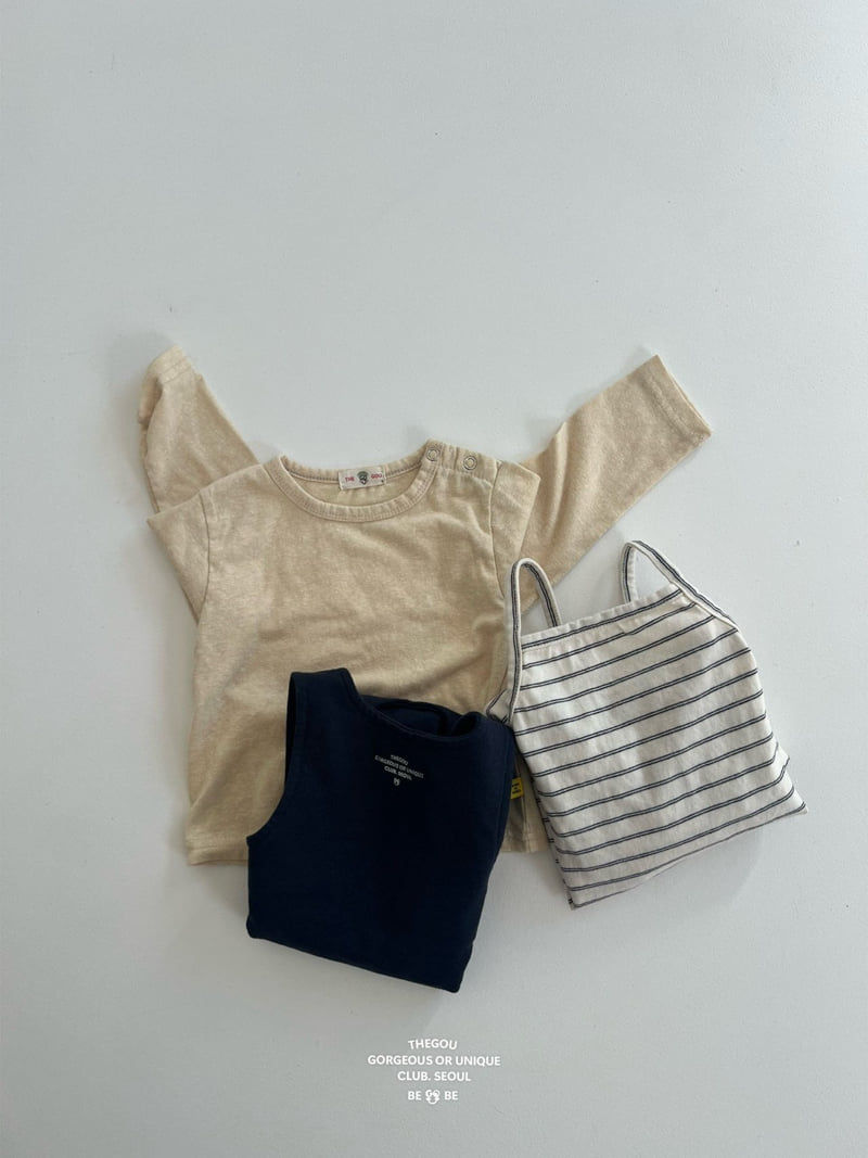 go;u - Korean Baby Fashion - #onlinebabyshop - Bebe Stripe Overalls - 8