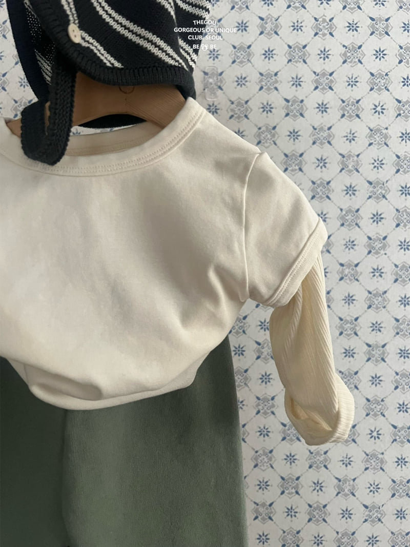 go;u - Korean Baby Fashion - #onlinebabyshop - Bebe Layered Tee - 5